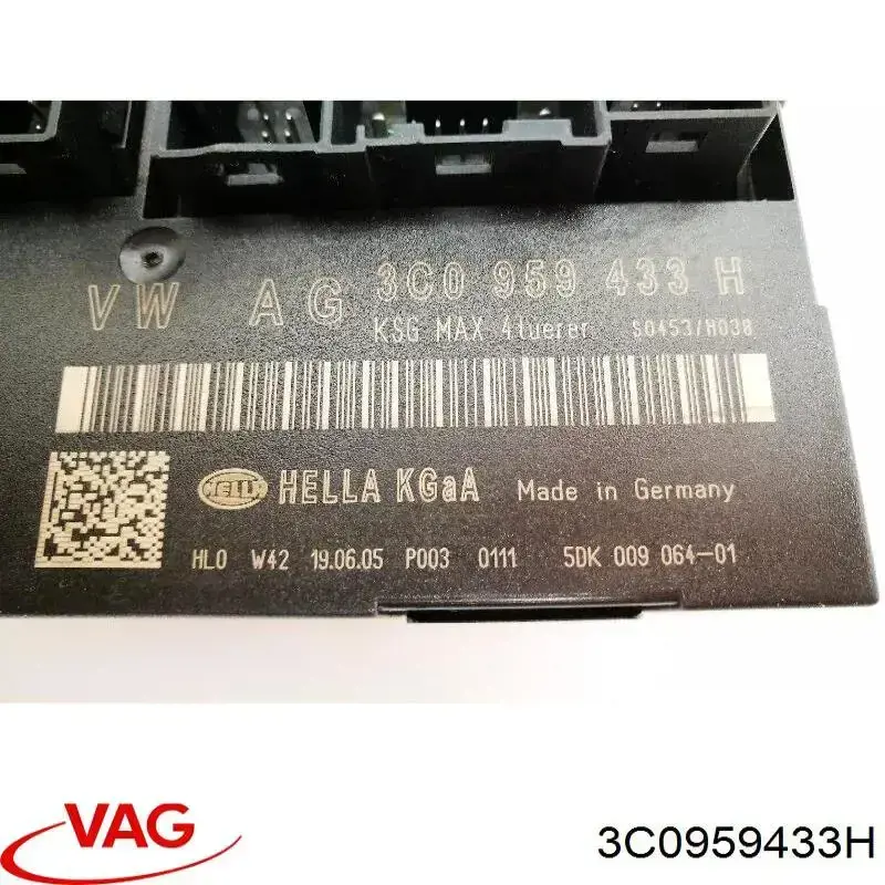 3C0959433H VAG Unidade de conforto