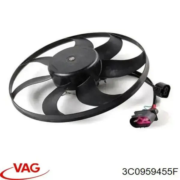 Ventilador elétrico de esfriamento montado (motor + roda de aletas) esquerdo VAG 3C0959455F preço, a partir de 105,74 USD