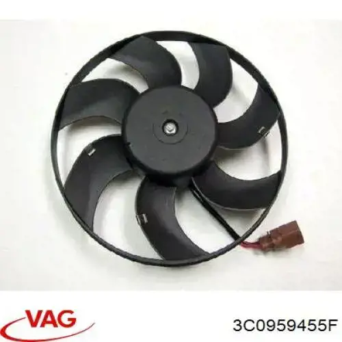 Compre 3C0959455F VAG Ventilador elétrico de esfriamento montado (motor + roda de aletas) esquerdo