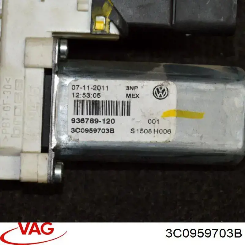 3C0959703B VAG Motor de acionamento de vidro da porta dianteira esquerda