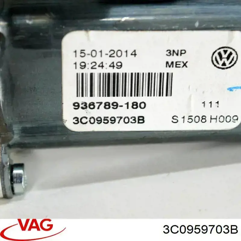 Motor de acionamento de vidro da porta dianteira esquerda VAG 3C0959703B preço, a partir de 35,00 USD