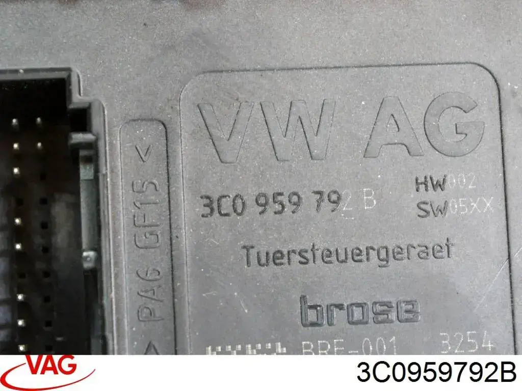 Motor de acionamento de vidro da porta dianteira 3C0959792B VAG