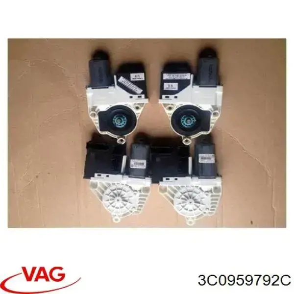 3C0959792C VAG Motor de acionamento de vidro da porta dianteira esquerda