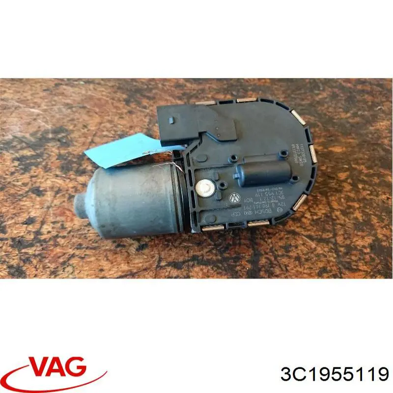 Motor de limpador pára-brisas do pára-brisas para Volkswagen Passat B6 3C2