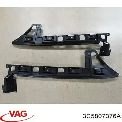 3C5807376A VAG Consola direita do pára-choque traseiro externo