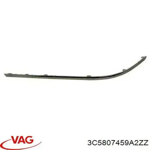 Compre 3C5807459A2ZZ VAG Moldura esquerda do pára-choque traseiro