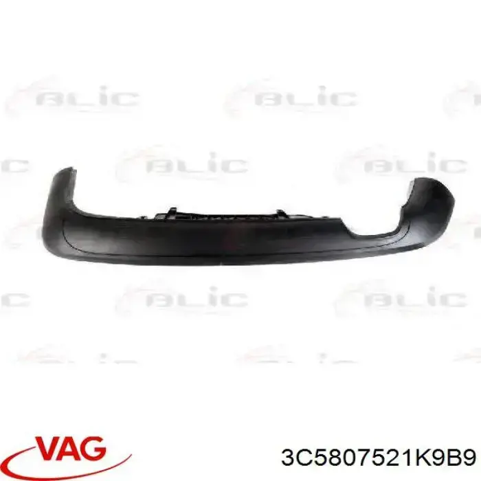 3C5807521K9B9 VAG Spoiler do pára-choque traseiro