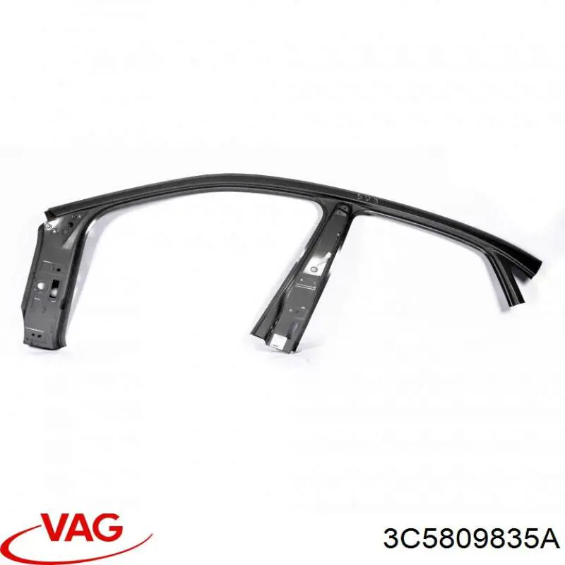 3C5809835A VAG Vão da porta esquerda dianteira