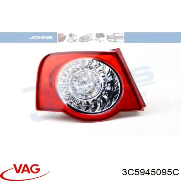 Lanterna traseira esquerda externa VAG 3C5945095C preço, a partir de 100,45 USD