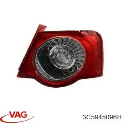 3C5945096H VAG Lanterna traseira direita externa