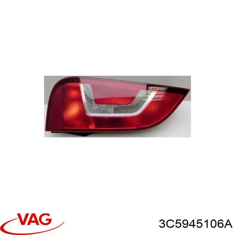 Retrorrefletor (refletor) do pára-choque traseiro direito VAG 3C5945106A preço, a partir de 60,89 USD
