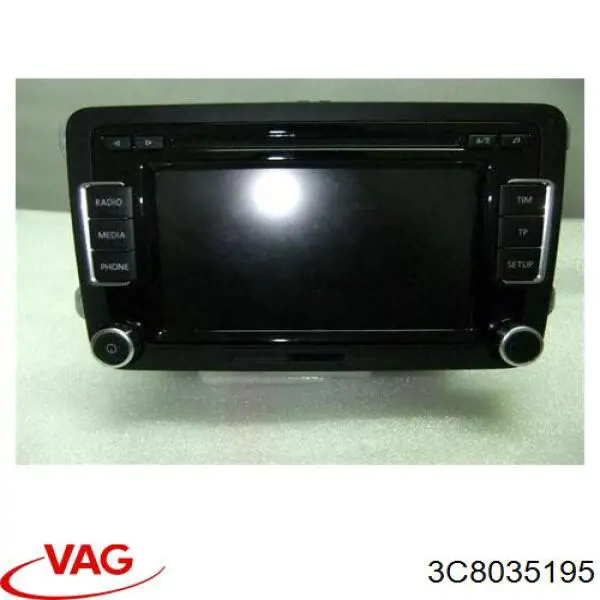 3C8035195 VAG Aparelhagem de som (rádio AM/FM)