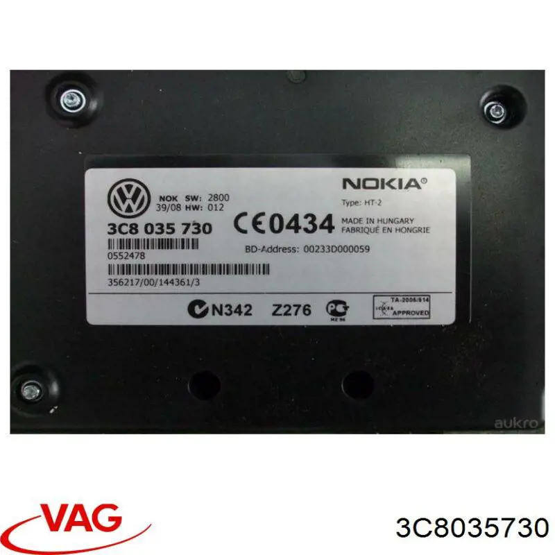 Unidade de controlo multimídia VAG 5N0035730B preço, a partir de 108,96 USD