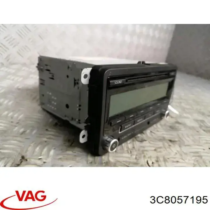 3C8057195 VAG Aparelhagem de som (rádio AM/FM)