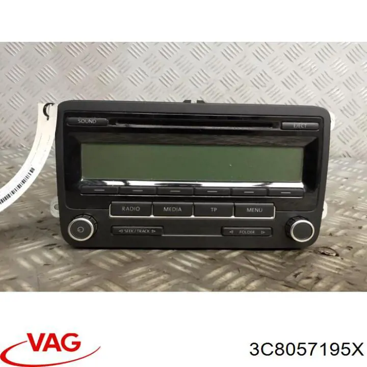 3C8057195X VAG Aparelhagem de som (rádio AM/FM)
