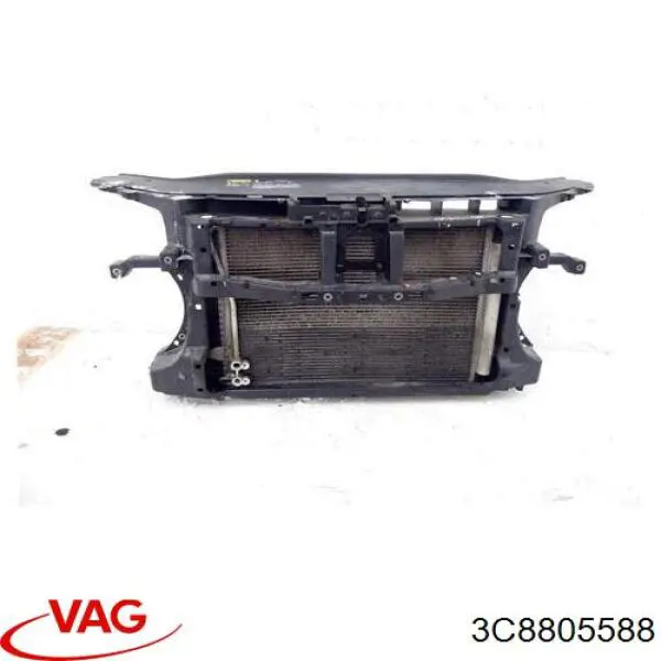 3C8805588 VAG Suporte do radiador montado (painel de montagem de fixação das luzes)