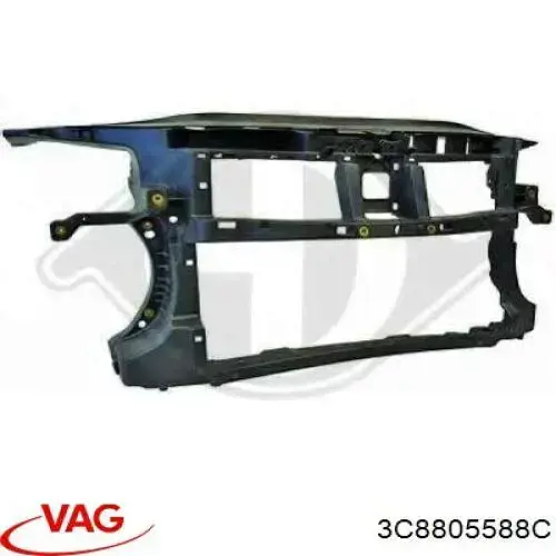 Compre 3C8805588C VAG Suporte do radiador montado (painel de montagem de fixação das luzes)