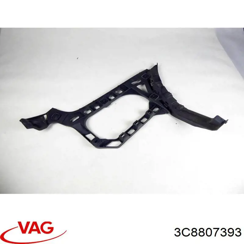 3C8807393 VAG Consola esquerda do pára-choque traseiro