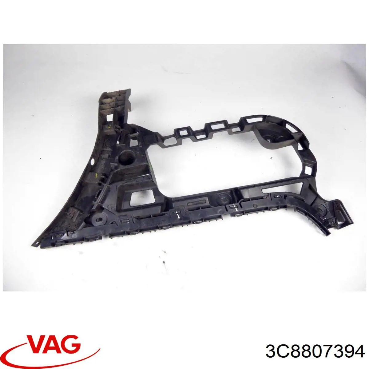 3C8807394 VAG Guia direita do pára-choque traseiro