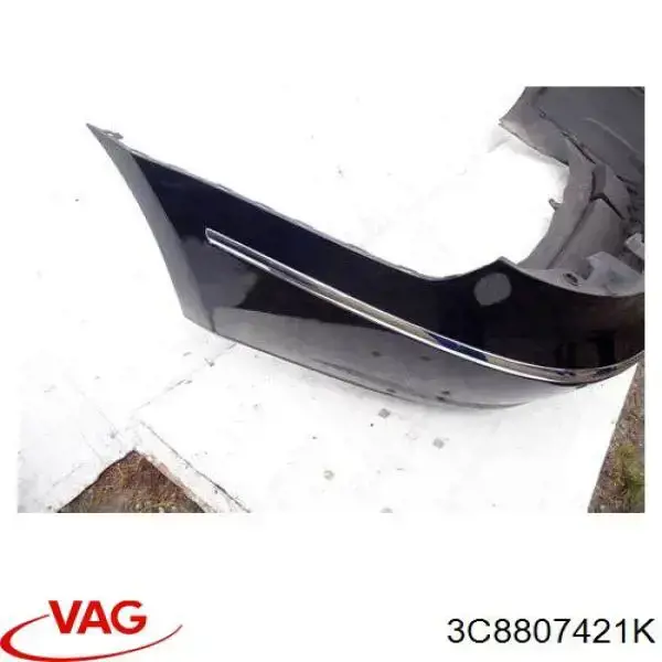 3C8807421K VAG Pára-choque traseiro