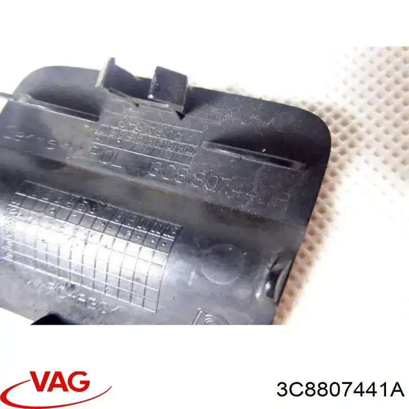 3C8807441A VAG Tampão traseiro do pára-choque do gancho de reboque