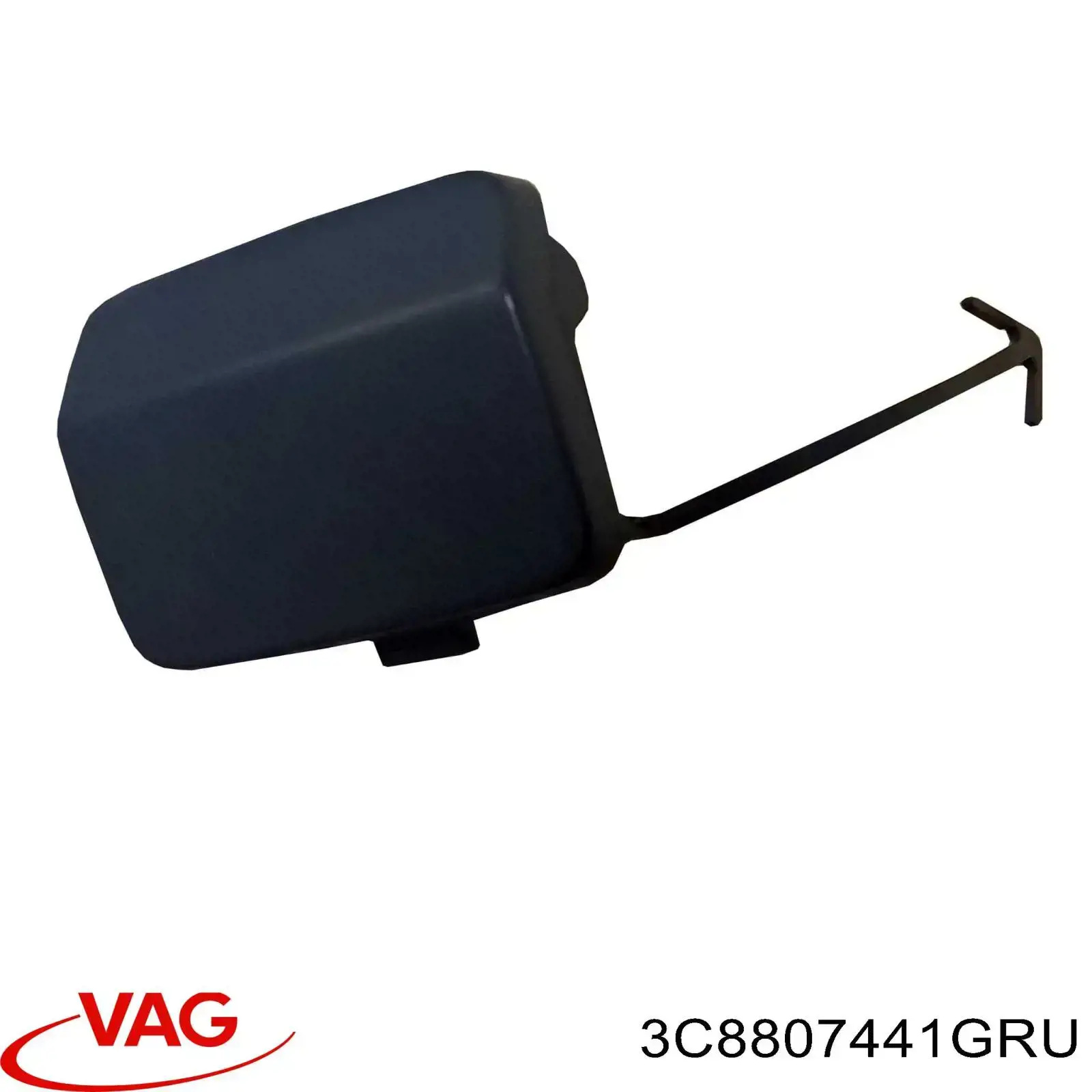 3C8807441GRU VAG Tampão traseiro do pára-choque do gancho de reboque