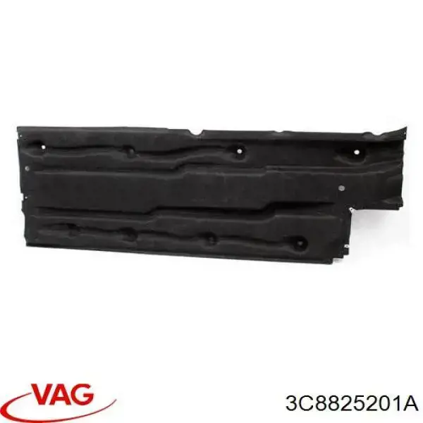 3C8825201A VAG Proteção de motor esquerdo