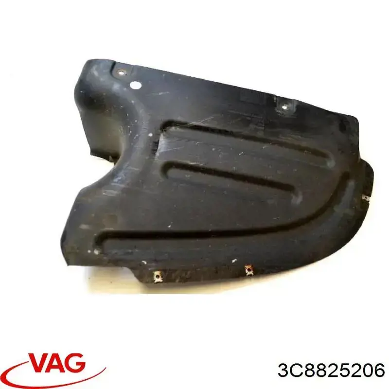 3C8825206 VAG Proteção de fundo traseira direita