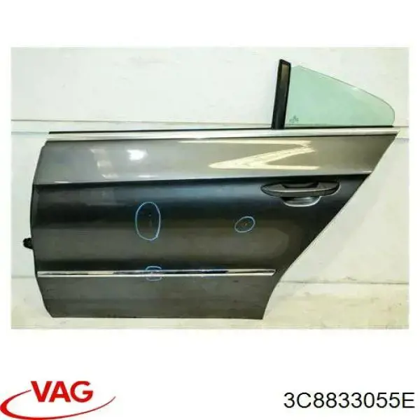 Compre 3C8833055E VAG Porta traseira esquerda