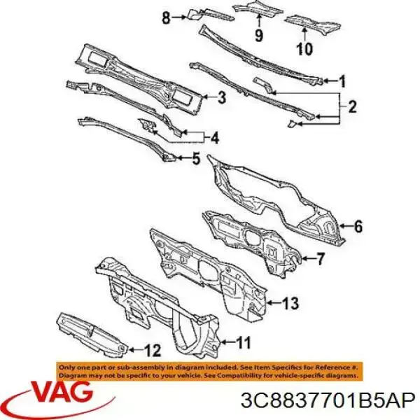  VAG 3C8837701B5AP preço, a partir de 201,64 USD