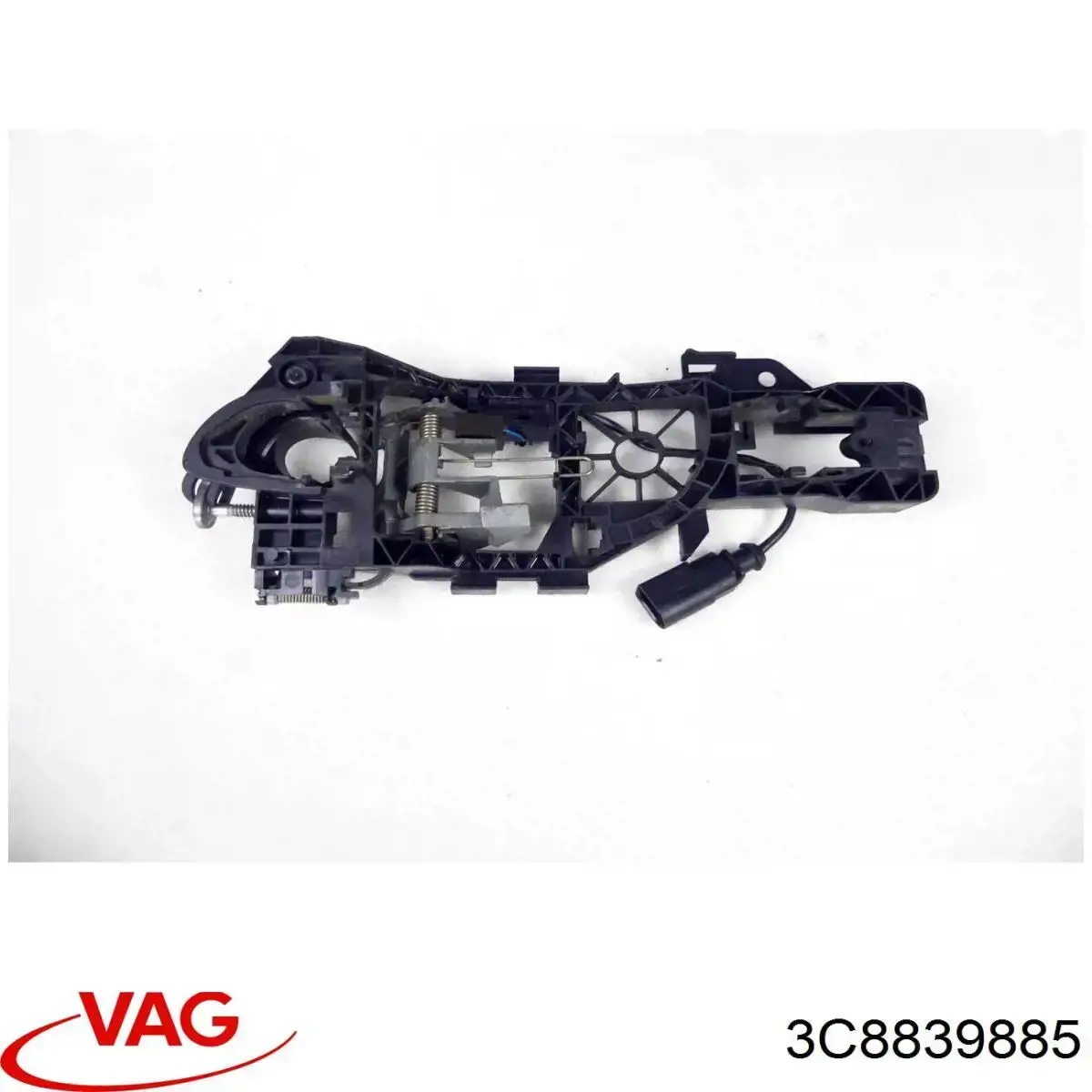 3C8839885 VAG Suporte de maçaneta externa da porta de portas esquerdas