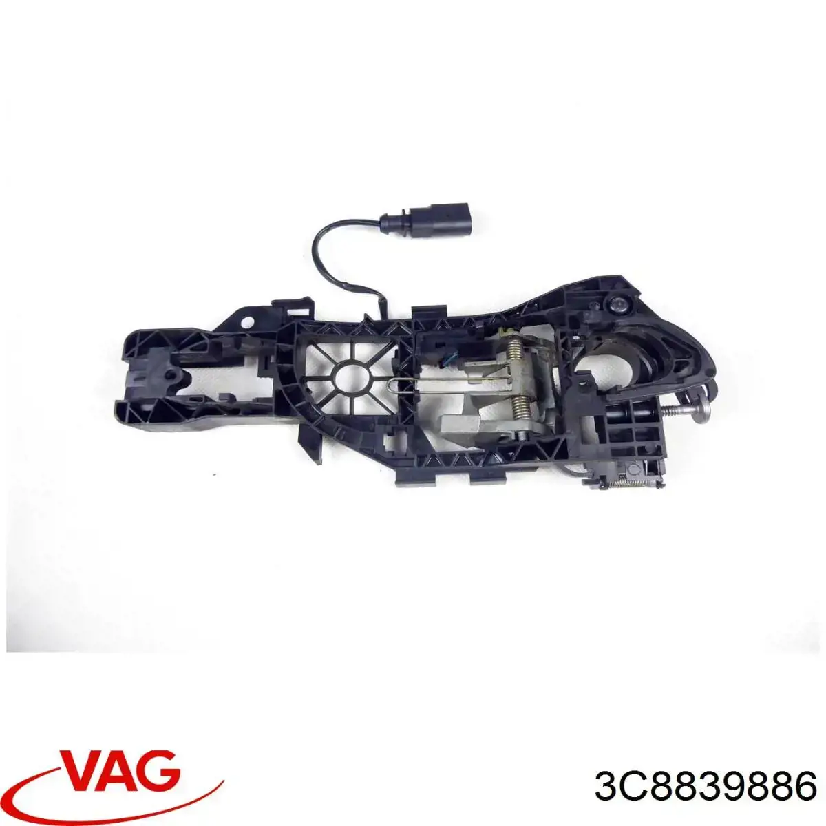 Compre 3C8839886 VAG Suporte de maçaneta externa da porta traseira direita