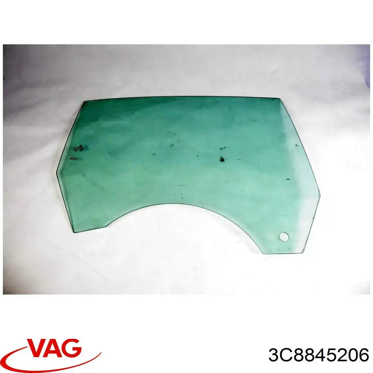 3C8845206 VAG Vidro da porta traseira direita