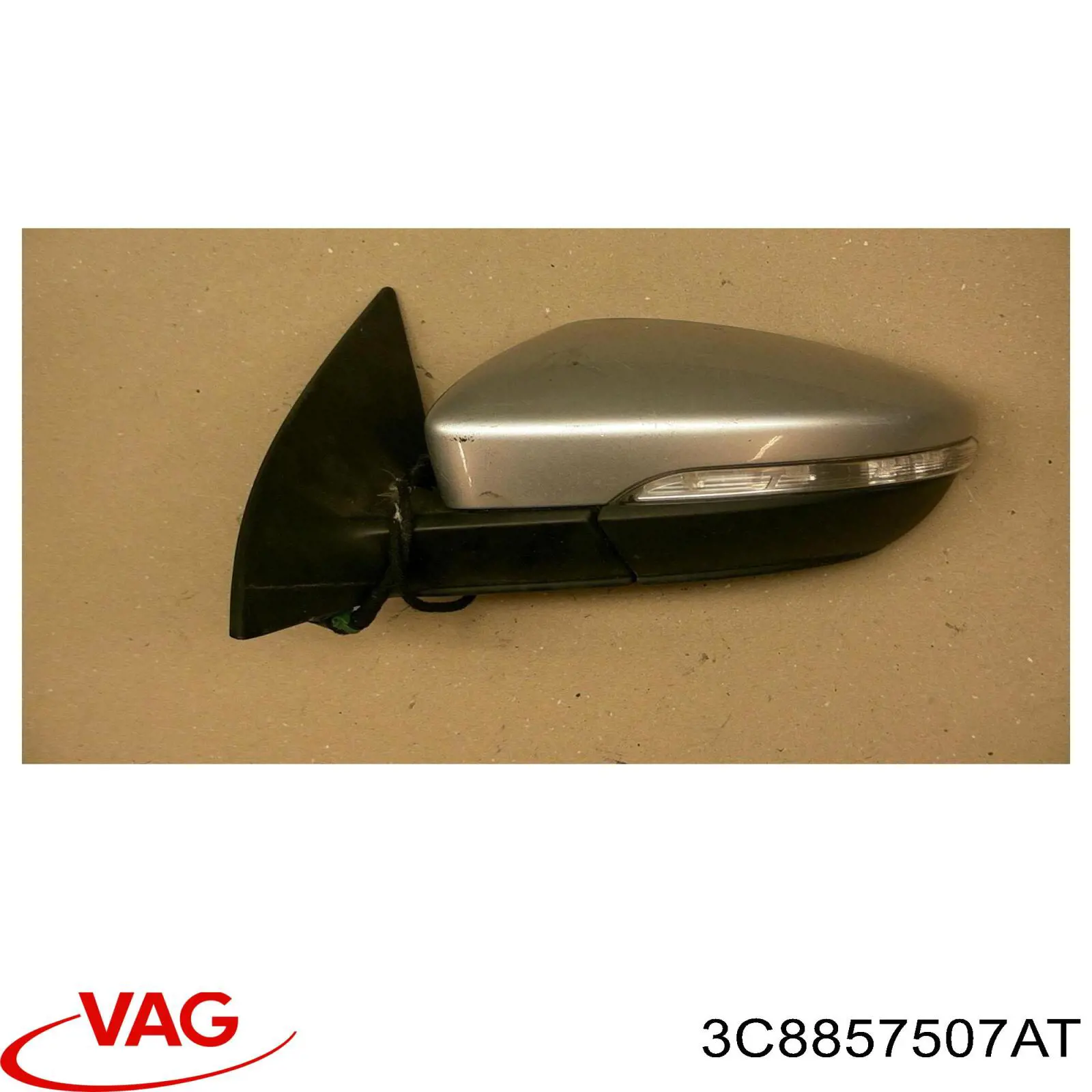 Espelho de retrovisão esquerdo Volkswagen Passat CC B6 357