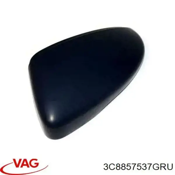 3C8857537GRU VAG Placa sobreposta (tampa) do espelho de retrovisão esquerdo