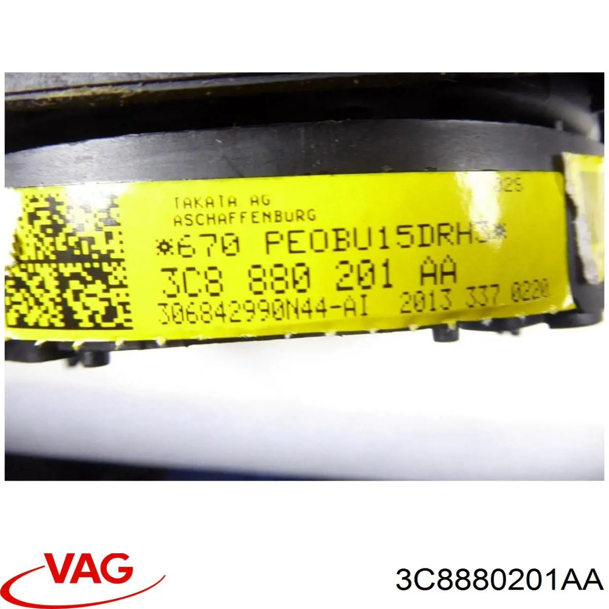 Cinto de segurança (AIRBAG) de condutor 3C8880201AA VAG