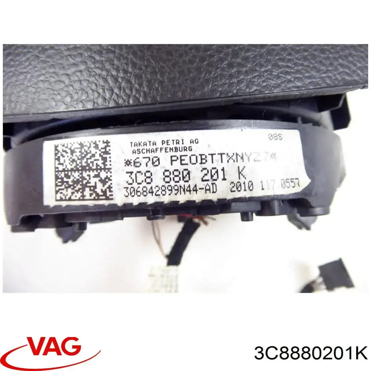 Compre 3C8880201K VAG Cinto de segurança (AIRBAG) de condutor