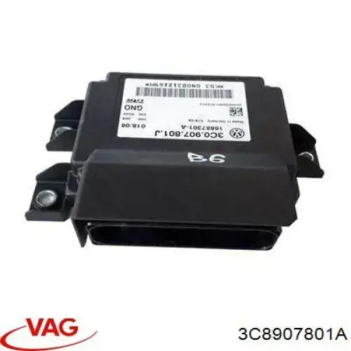 Compre 3C8907801A VAG Unidade de controlo (módulo) do freio de estacionamento eletromecânico