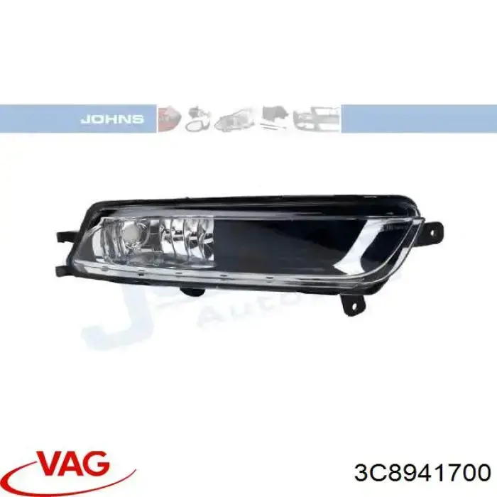 3C8941700 VAG Luzes de nevoeiro direitas