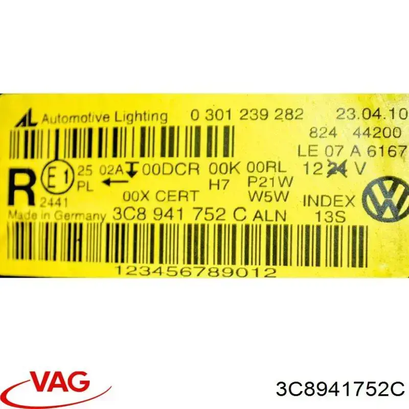 Compre 3C8941752C VAG 