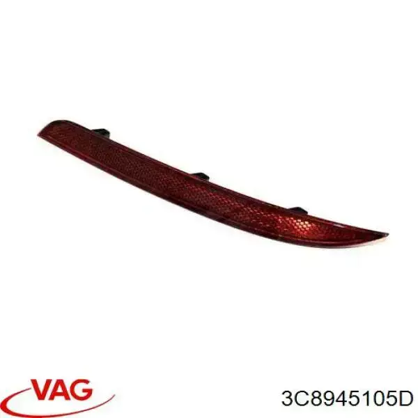 Retrorrefletor (refletor) do pára-choque traseiro esquerdo VAG 3C8945105D preço, a partir de 32,38 USD