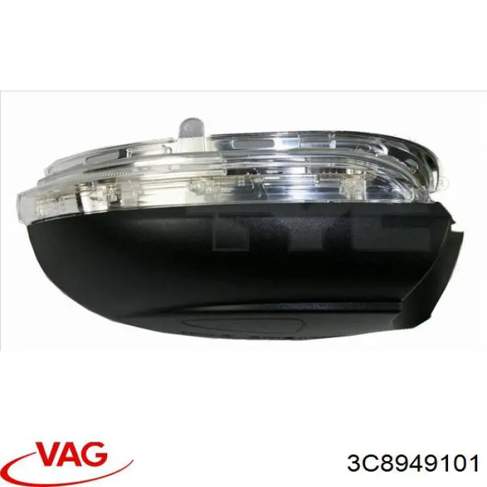 3C8949101 VAG Pisca-pisca de espelho esquerdo