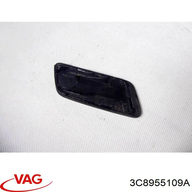 3C8955109A VAG Placa sobreposta do injetor de fluido para lavador da luz dianteira