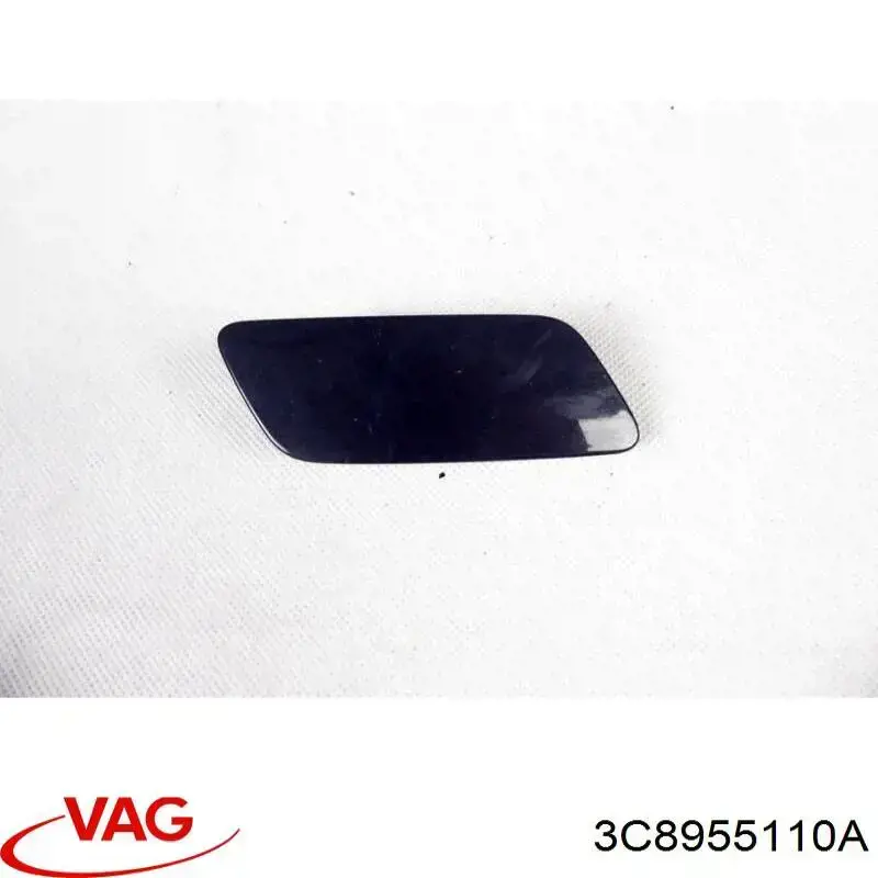 3C8955110A VAG Placa sobreposta do injetor de fluido para lavador da luz dianteira