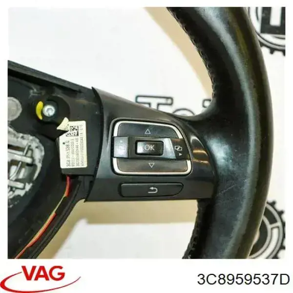 Unidade de interruptores de botão do volante de direção VAG 3C8959537D