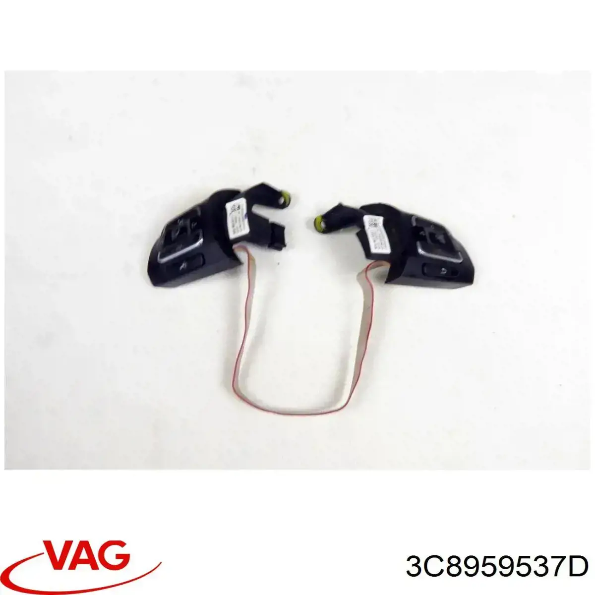 Compre 3C8959537D VAG Unidade de interruptores de botão do volante de direção