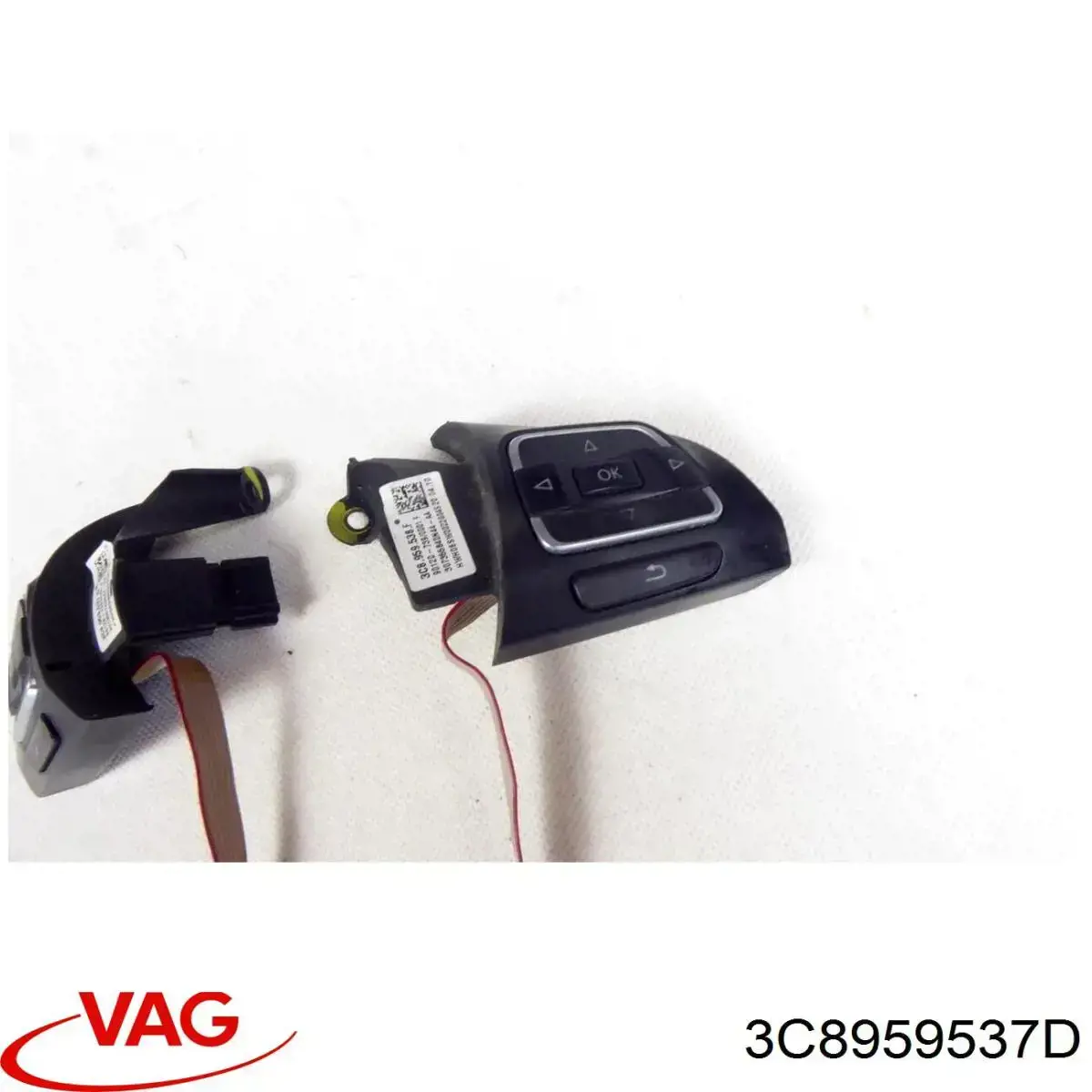 Unidade de interruptores de botão do volante de direção 3C8959537D VAG