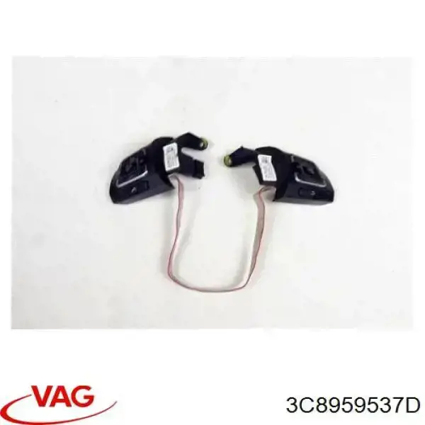 Compre 3C8959537D VAG Unidade de interruptores de botão do volante de direção