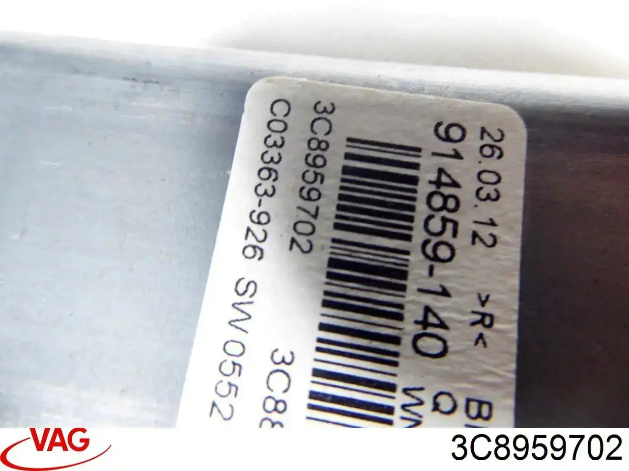Compre 3C8959702 VAG Motor de acionamento de vidro da porta dianteira direita