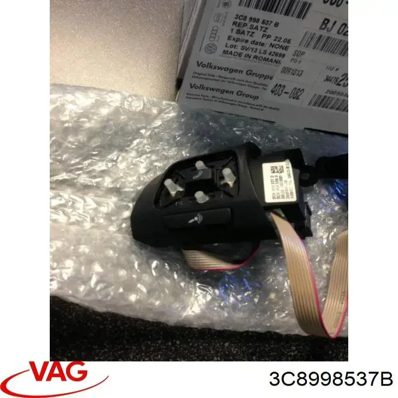 Unidade de interruptores de botão do volante de direção VAG 3C8998537B preço, a partir de 176,06 USD
